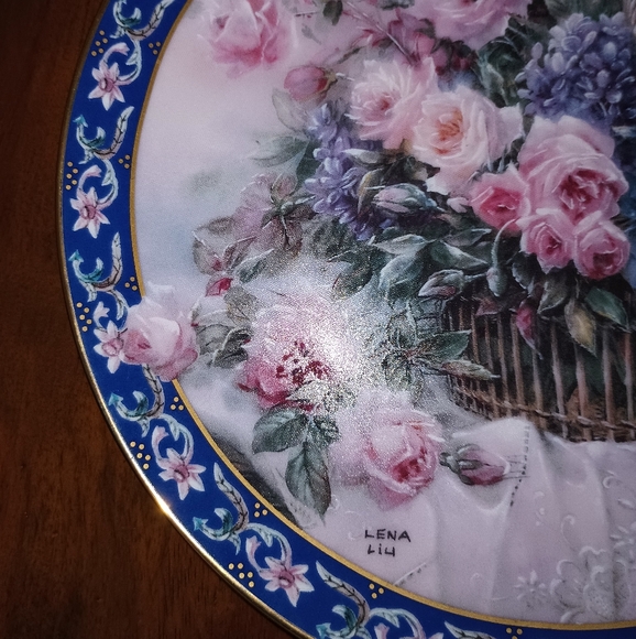 Lena Liu Basket Bouquets "Roses" plate - Picture 2 of 4